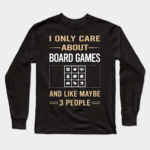 Funny 3 People Board Games Long Sleeve T-Shirt by symptomovertake